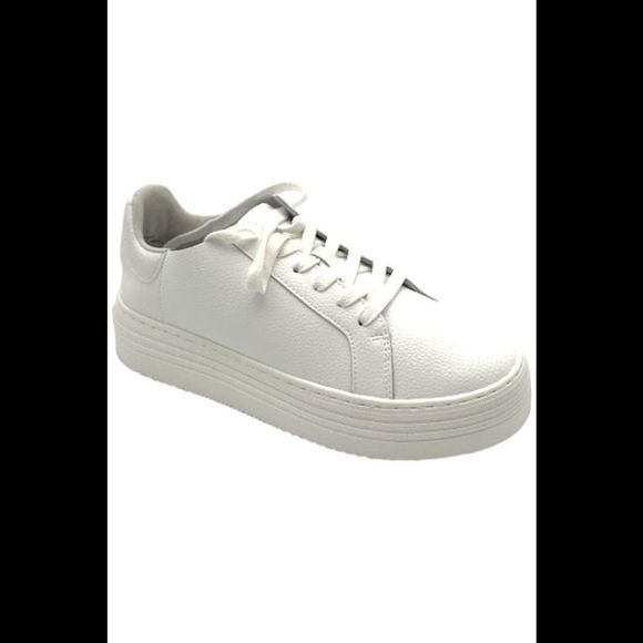 Joy Performance Comfort Leather Sneaker White - Medium - Picture 1 of 3
